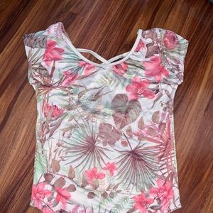 Tropical Print Body Suit